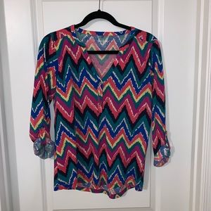 Lilly Pulitzer Chevron Top